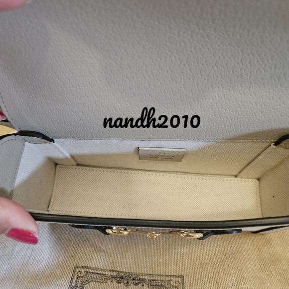 💯 AUTH Gucci Horsebit 1956 Mini Bag - Picture 3 of 3